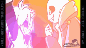 gif,动态表情包,传说之下,sans,cross,chara,自制