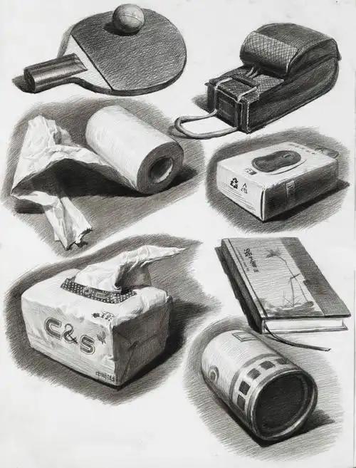 超全素描静物单体塑造图集,值得收藏的素描美术作品
