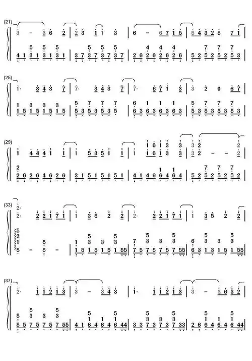 听见下雨的声音钢琴简谱乐谱