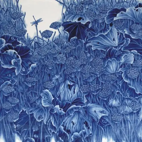 青花瓷韵,卢伟工艺作品欣赏19-水墨国风