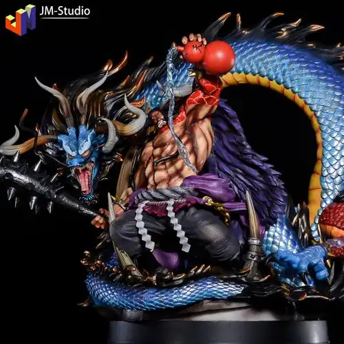 海贼王gk四皇百兽黑珍珠凯多之国巨大手办雕像潮玩盲盒