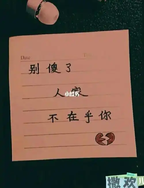 别傻了人家根本不在乎你