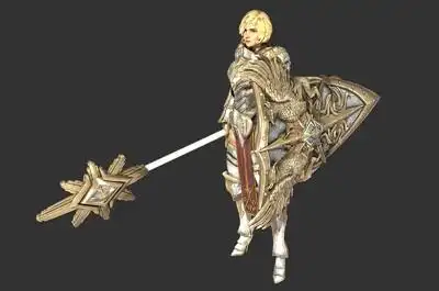 次世代 写实 女骑士 中世纪 女战士 皇家骑士团 重甲骑士 美女 女神