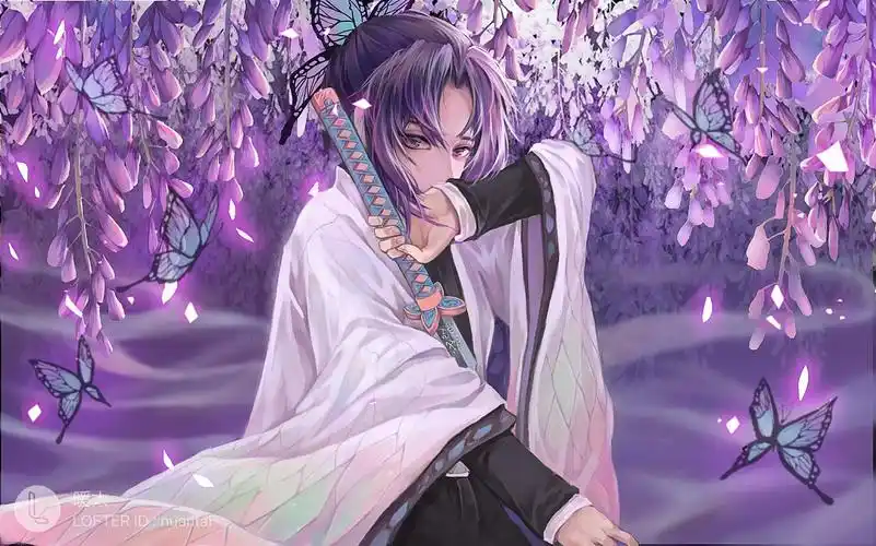 鬼灭之刃 蝴蝶忍|插画|创作习作|暖太_原创作品-站酷zcool