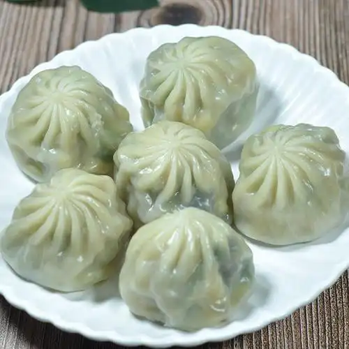 水晶薄皮素包小笼包半成品灌汤速冻粉丝素什锦包子早餐面点小吃 香菇