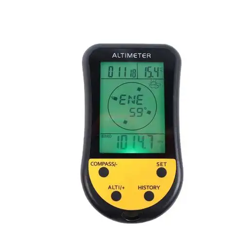 登山便携式电子海拔表高度计 指南针 户外钓鱼气压仪 温度表
