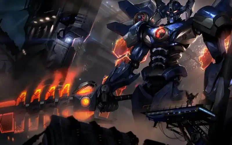 【英雄联盟】剑魔霸天机甲皮肤炫彩紫色白色黑色