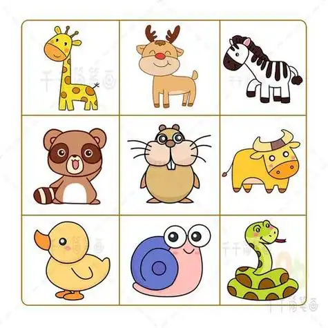 陆地动物简笔画和英语 简笔画图片大全-普车都