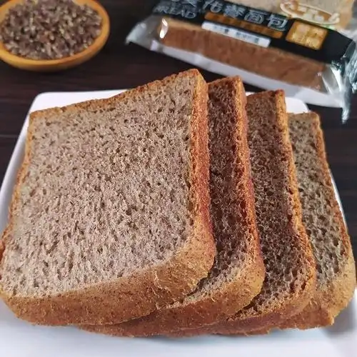 早餐代餐黑麦全麦面包健身饱腹粗粮吐司切片整箱零食品500g
