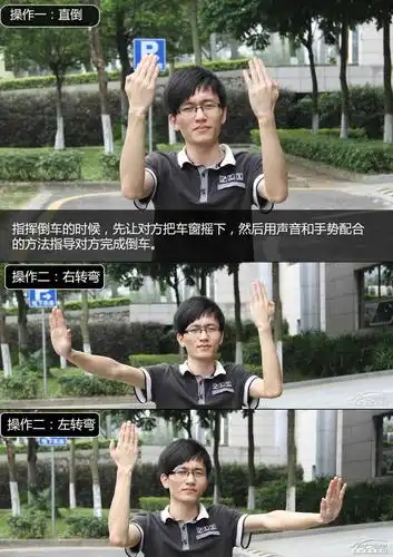 正文 最后,指挥倒车的时候,先让对方把车窗摇下,用声音以及手势配合的