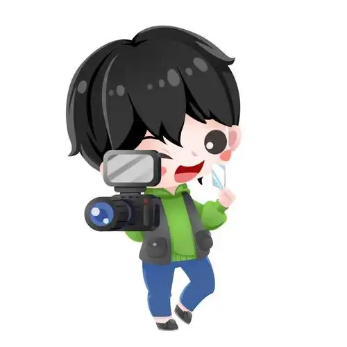 卡通人物摄影师元素