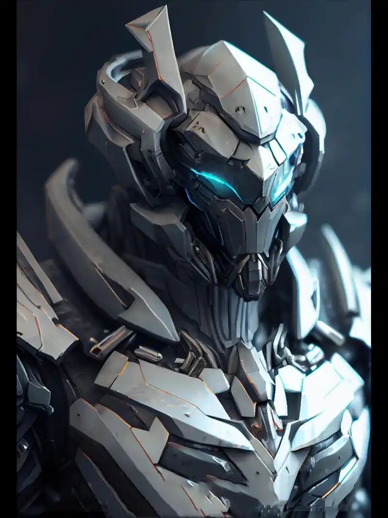 未来战甲 战甲头部特写