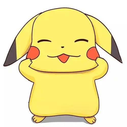 皮卡丘动漫简笔画贺卡皮卡丘动物贺卡