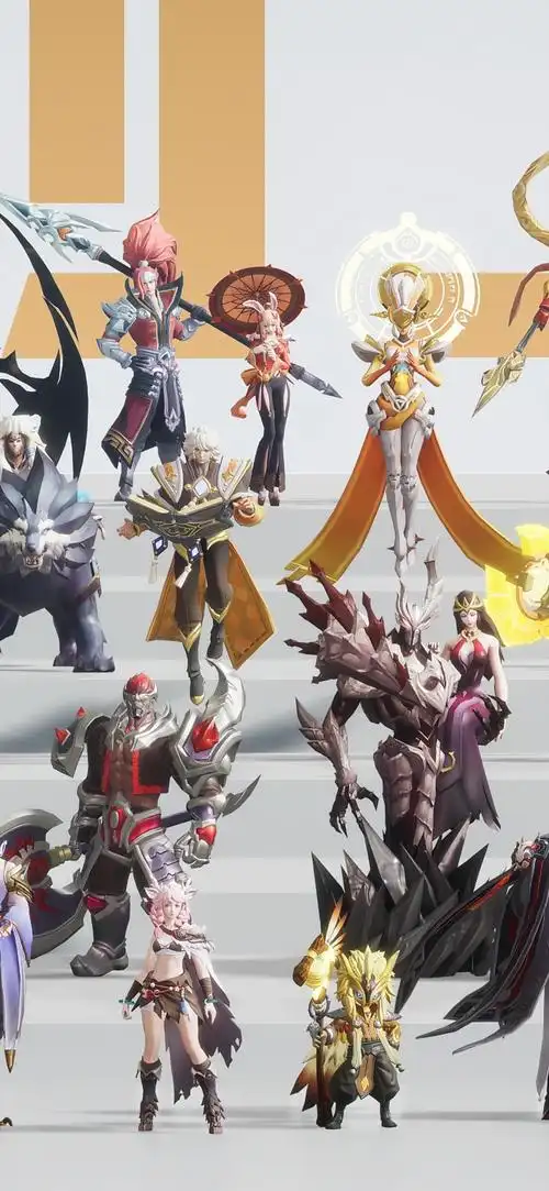 王者106位英雄大合照身高对比多图预警