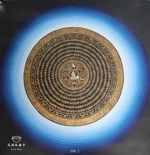 尼泊尔唐卡六字真言5050