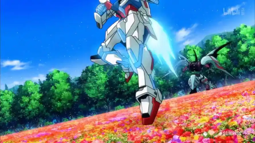 高达配上花海赞