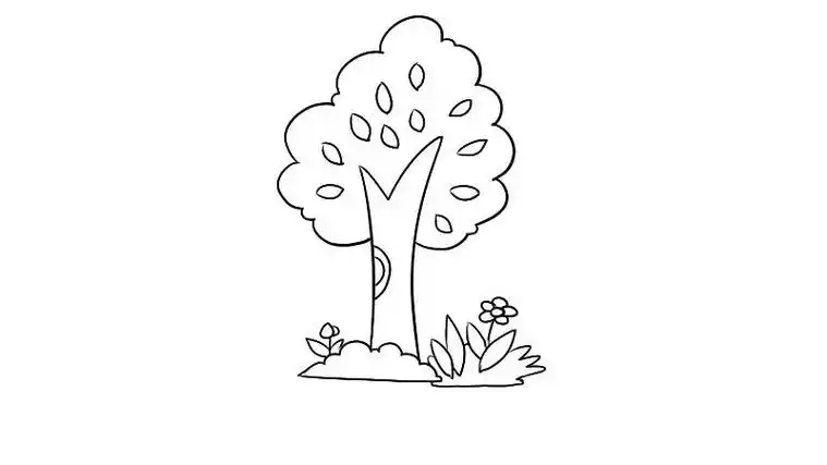 花草树木简笔画怎么画