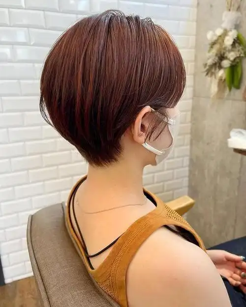 2022热搜短发造型:日本mash short,层次轻盈,女孩感十足