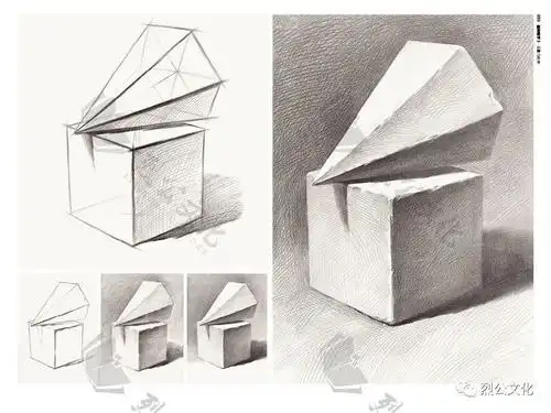 基础教学3石膏几何体复杂原理简单学易学易懂的表现手法非常适合初学