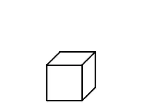 两个正方形组成的简笔画