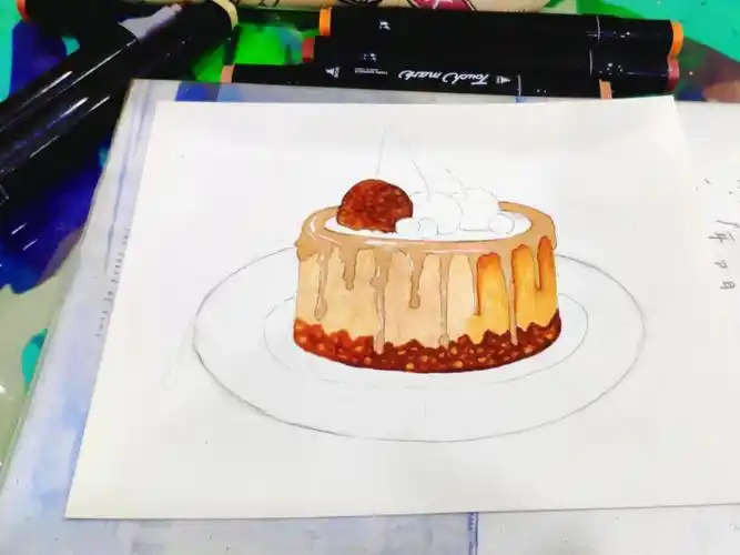 马克笔小蛋糕