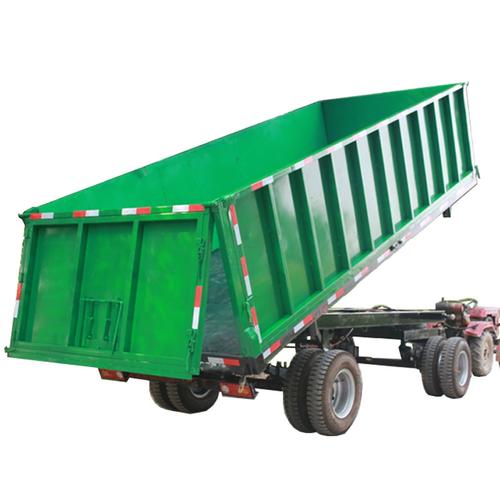 大型拖拉机拖车车斗挂车 四轮车自卸斗液压自卸拖斗车斗农用车8吨