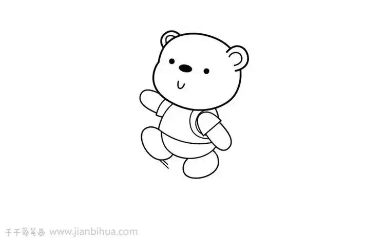 简笔画动画小熊