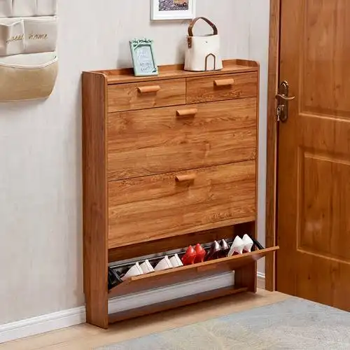 超薄家用门口鞋柜17cm经济型多功能简约现代收纳柜窄翻斗式小鞋架