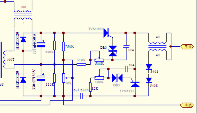 串双硅后级电路图