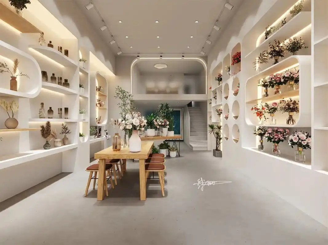 花店设计||风很温柔,花很浪漫.是不是每个女孩都曾有过一个这 - 抖音