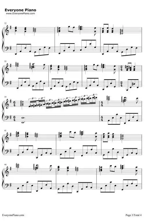 蓝色的爱钢琴谱-理查德·克莱德曼richardclayderman-loveisblue3