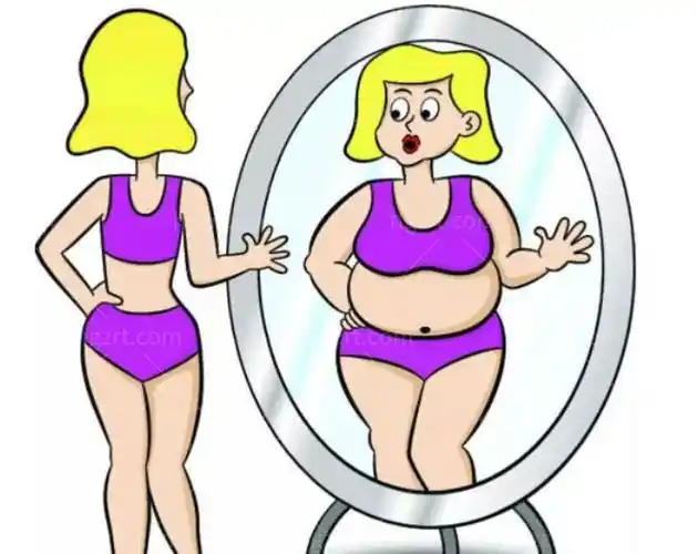 胖瘦前后对比卡通照片
