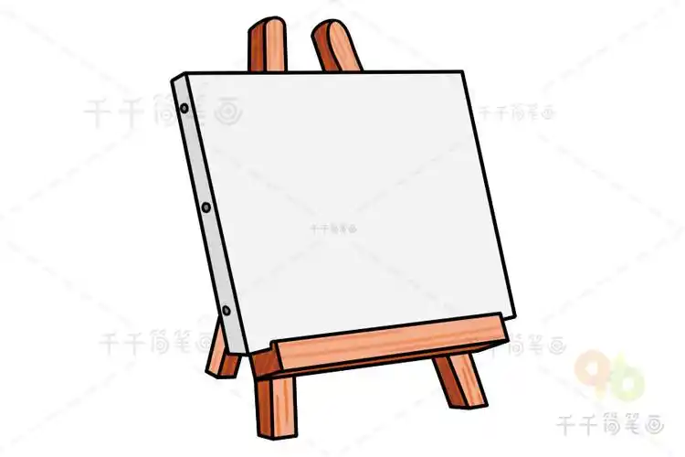 画板简笔画 简单好画_学习用品简笔画