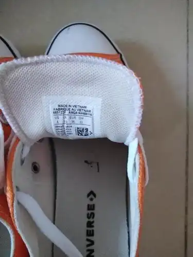 【闲置】匡威橘色帆布鞋230转