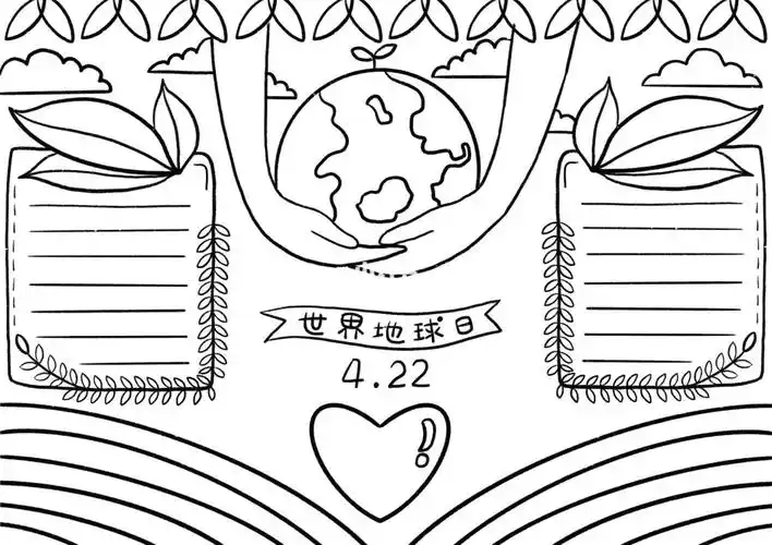 世界地球日手抄报