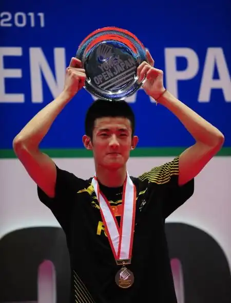 图文日本羽球公开赛男单决赛谌龙夺得男单冠军