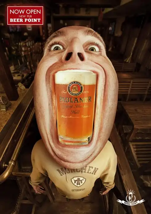beer point pub啤酒广告创意海报
