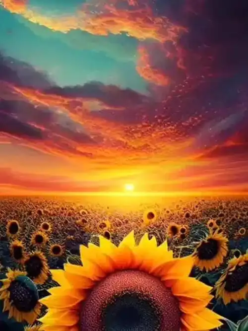 向日葵有个很好的花语 #唯美意境 #治愈系壁纸 #浪漫的是艾特你看花