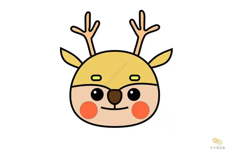 小鹿简笔画步骤图