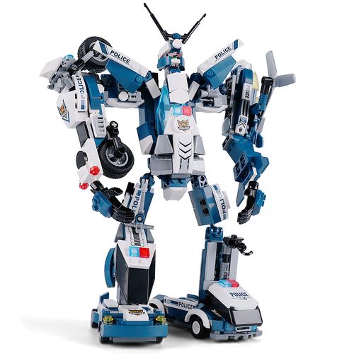 拼装玩具模型拼插积木机器机器人人儿童益智力建构