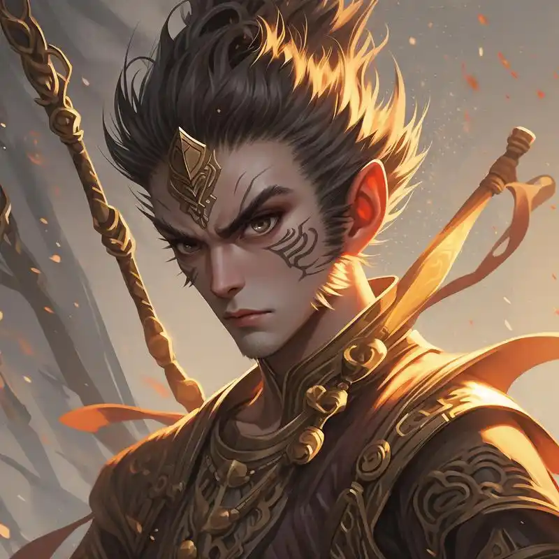 97漫画风孙悟空头像,霸气侧漏!99