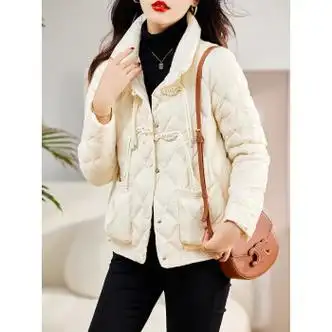 雅鹿官方自营旗舰店捡漏专柜折扣女装短款羽绒服白鸭绒冬季外套厚白色