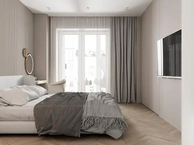 我真没想到卧室刷奶咖色效果这么好