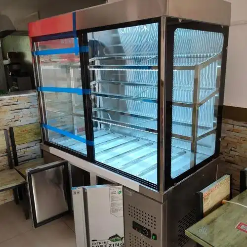 麻辣烫展示柜冷藏冷冻商用风幕柜点菜冰箱冒菜串保鲜冷藏展示柜