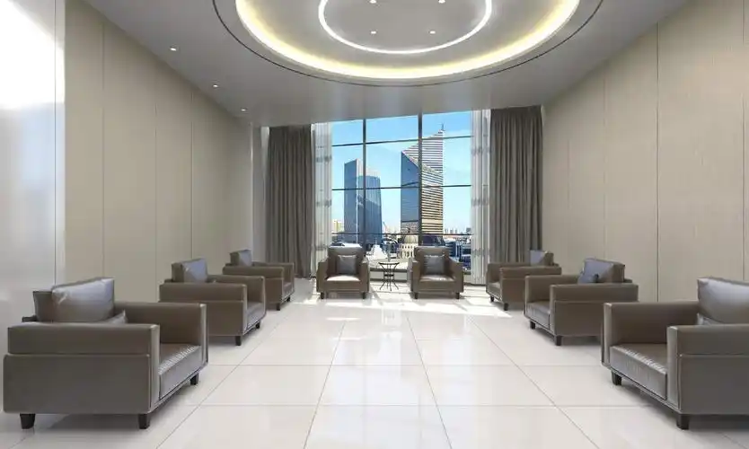 左右的vip会客区用于接待重要嘉宾,也可兼做小型会议室或者举办小型信