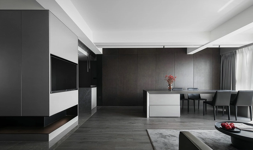 现代黑白灰|空间|家装设计|1992效果图璇小小 - 原创作品 - 站酷