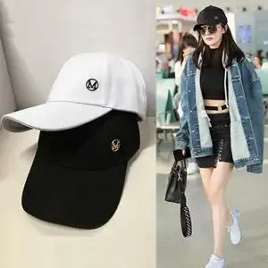 杨幂明星同款m标棒球帽显脸小休闲百搭鸭舌帽遮阳防晒运动帽女秋