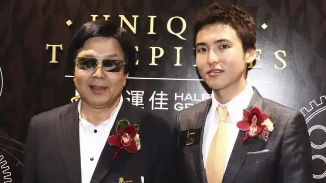 蔡志明与其子蔡加赞