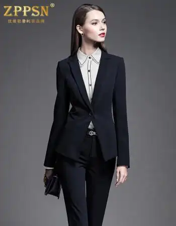 轻奢品牌zppsn职业装套装三件套女2018春新款长袖时尚气质商务面试