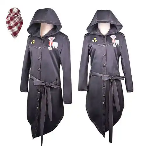 绝地求生cosplay 大逃杀吃鸡牛仔风衣外套同款cos_不打折现价482元